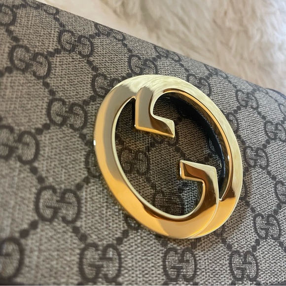 Gucci Blondie GG Supreme Canvas Leather Logo Belt | Sling Bag | NWT - Picture 9 of 16